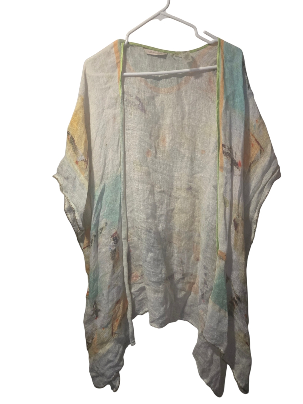 Soft Surrounding, Lightweight Sheer Kimono Cover-Up in Soft Pastels